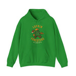 Green hoodie with vintage Lufkin Foresters minor league baseball team logo and text on front