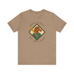 Vintage Lexington Colts Blue Grass League baseball team graphic on a lightweight brown t-shirt