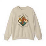 Beige crewneck sweatshirt featuring Lexington Colts vintage baseball team logo and Blue Grass League text