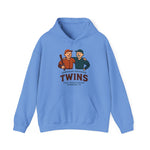 Light blue hoodie featuring Sherman-Denison Twins vintage baseball team design from East Texas League