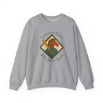 Gray crewneck sweatshirt featuring Lexington Colts vintage baseball team logo from Blue Grass League
