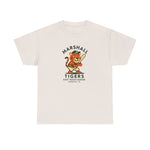 Vintage Marshall Tigers baseball graphic printed on a heavyweight unisex white cotton t-shirt