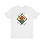 White premium lightweight T-shirt with vintage Lexington Colts Blue Grass League baseball logo on front