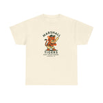 Vintage Marshall Tigers baseball team logo on a heavyweight unisex cream cotton t-shirt