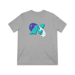 Atlantic City Surf Baseball T-shirt in light gray tri-blend fabric with vintage-style ACS logo on front