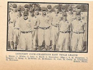Longview Cannibals baseball - East Texas League Champions