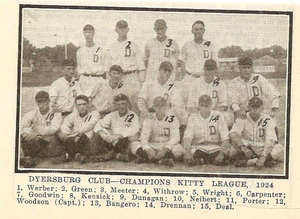 Dyersburg Deers 1924 Team Picture