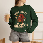 Connellsville Cokers Crewneck Sweatshirt - Vintage Defunct Baseball Teams - Pennsylvania