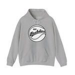 Boise Buckskins Hoodie in sport grey with the Boise Buckskins logo, script lettering across a stitched baseball on the front