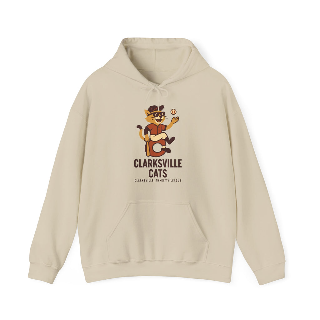 Clarksville Cats Hoodie - Vintage Defunct Baseball Teams