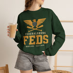 Federalsburg Feds Crewneck Sweatshirt - Vintage Defunct Baseball Teams - Maryland