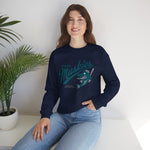 Muskegon Muskies Crewneck Sweatshirt - Vintage Defunct Baseball Teams - Michigan
