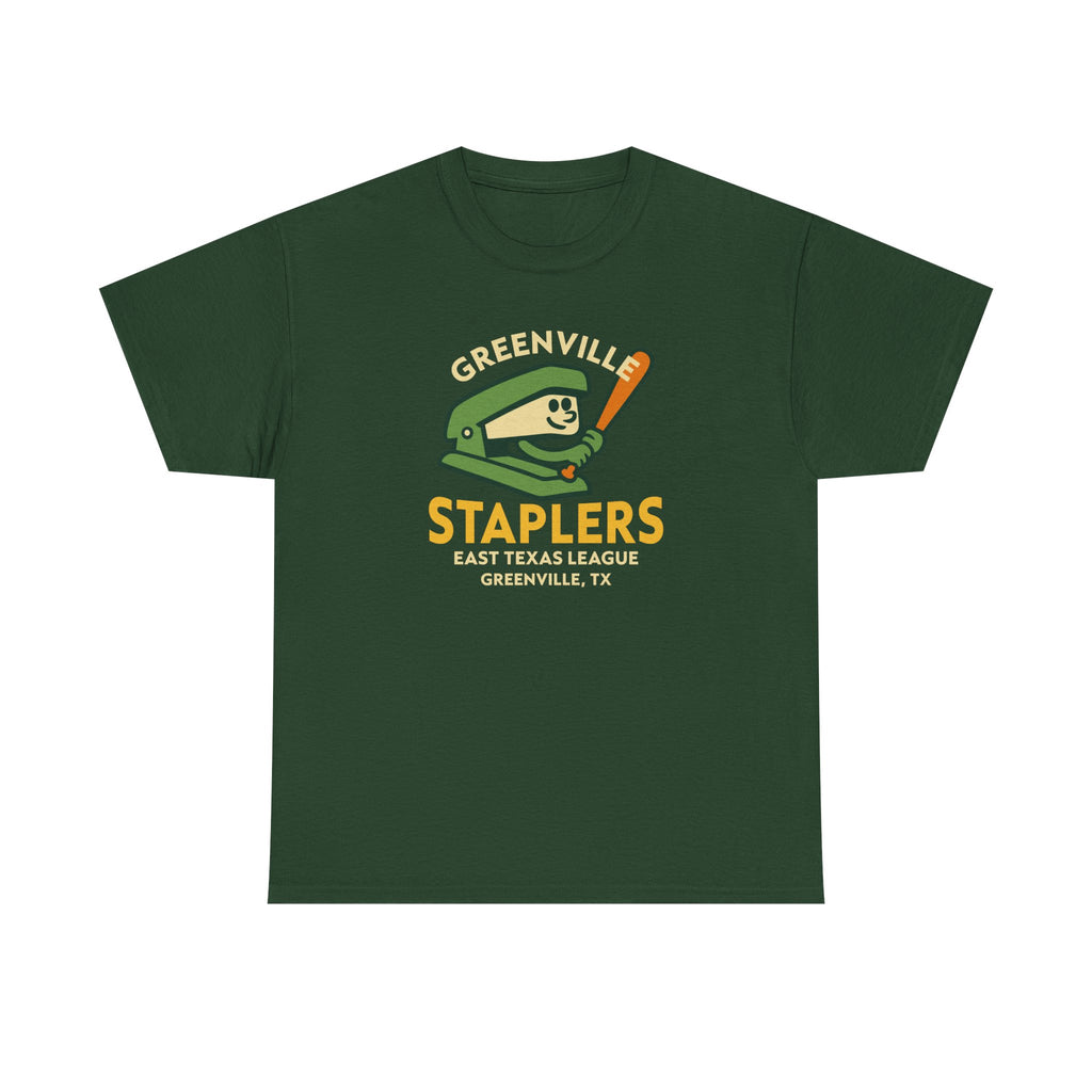 Greenville Staplers T-Shirt (Heavyweight) - Vintage Defunct Baseball Teams