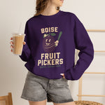 Boise Fruit Pickers Crewneck Sweatshirt - Vintage Defunct Baseball Teams - Idaho