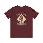 Lake Charles Skippers T-Shirt (Premium Lightweight) - Vintage Defunct Baseball Teams - Louisiana