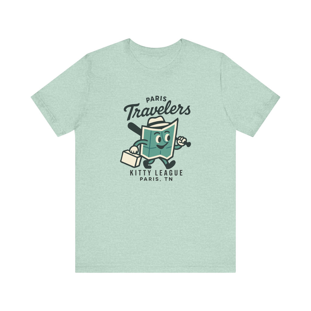 Paris Travelers T-Shirt (Premium Lightweight) - Vintage Defunct Baseball Teams