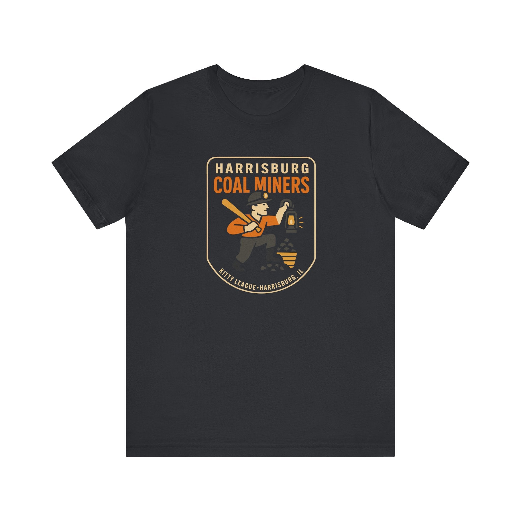 Harrisburg Coal Miners T-Shirt (Premium Lightweight) - Vintage Defunct Baseball Teams