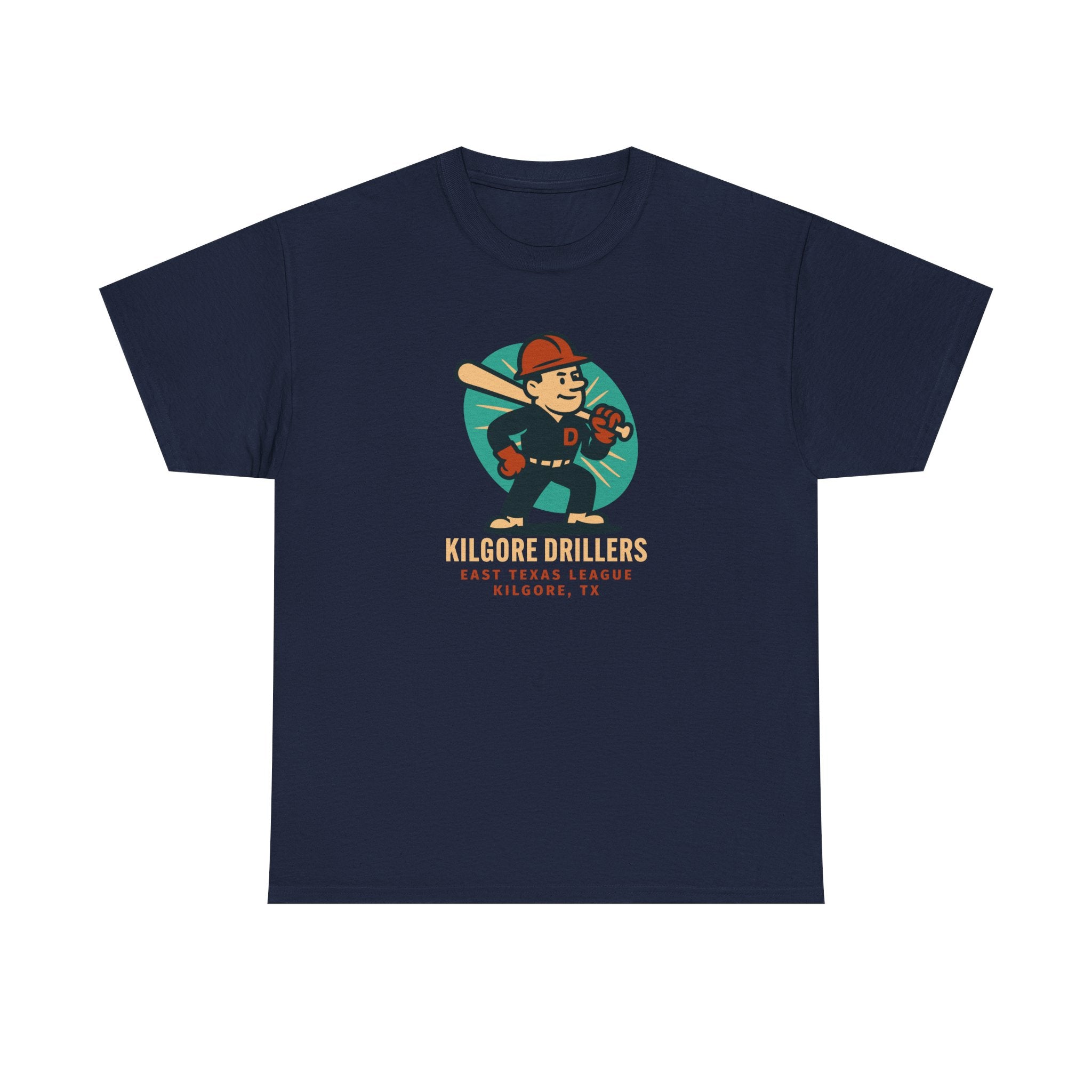 Kilgore Drillers T-Shirt (Heavyweight) - Vintage Defunct Baseball Teams