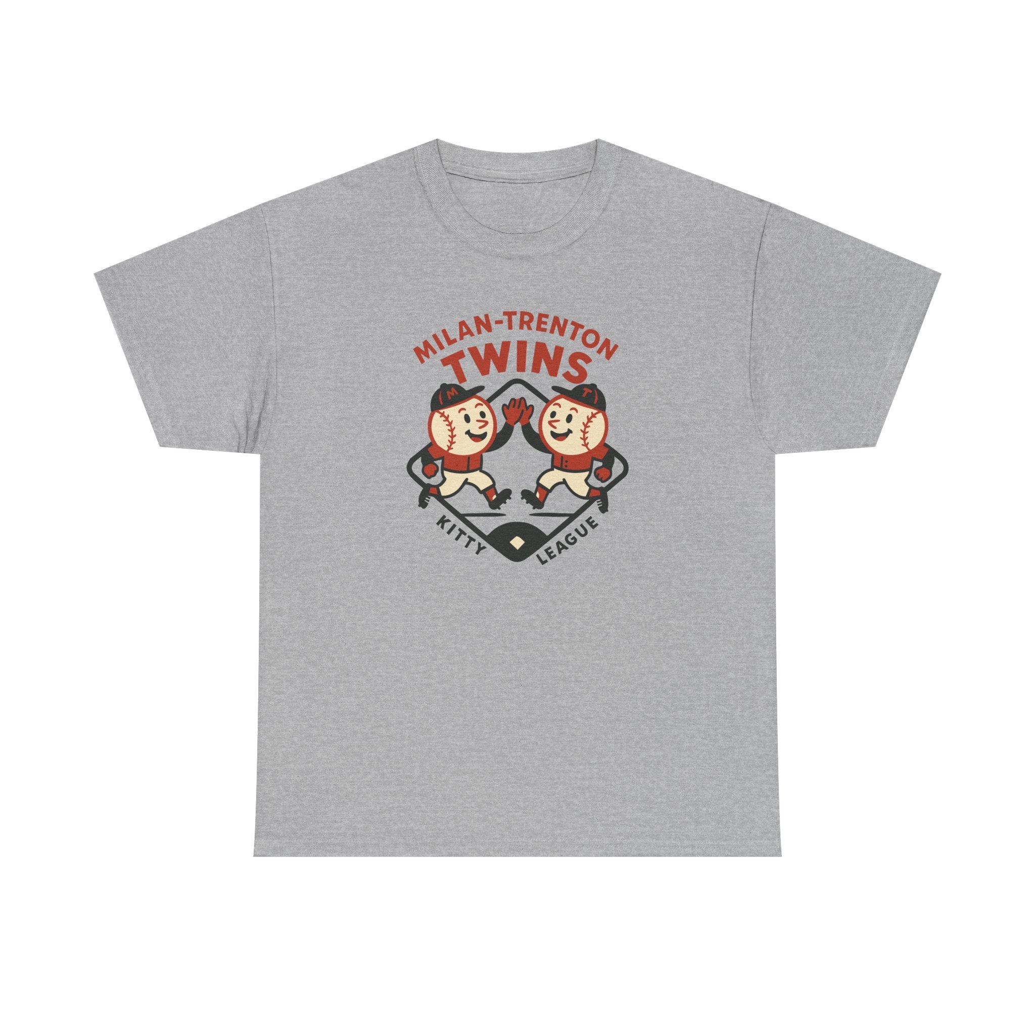 Milan-Trenton Twins T-Shirt (Heavyweight) - Vintage Defunct Baseball Teams
