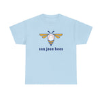 San Jose Bees 1980s Style T-Shirt (Heavyweight) - Vintage Defunct Baseball Teams - California