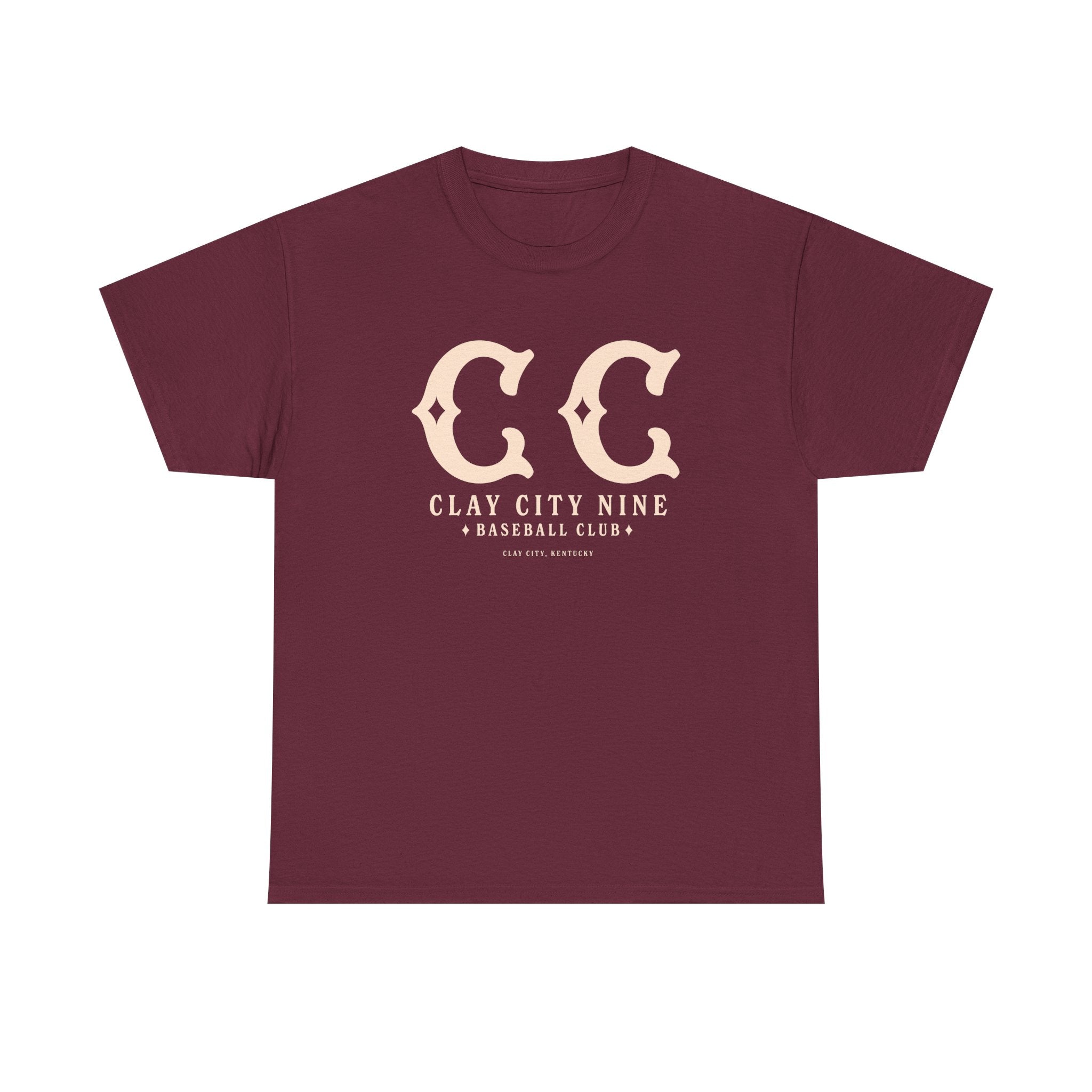 Clay City Nine T-Shirt (Heavyweight) - Vintage Defunct Baseball Teams