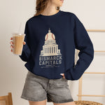Bismarck Capitals Crewneck Sweatshirt - Vintage Defunct Baseball Teams - North Dakota