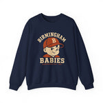 Birmingham Babies Crewneck Sweatshirt - Vintage Defunct Baseball Teams - Alabama