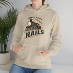 Council Bluffs Rails Hoodie - Vintage Defunct Baseball Teams - Iowa