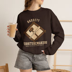 Bassett Furnituremakers Crewneck Sweatshirt - Vintage Defunct Baseball Teams - Virginia