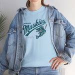 Muskegon Muskies T-Shirt (Heavyweight) - Vintage Defunct Baseball Teams - Michigan
