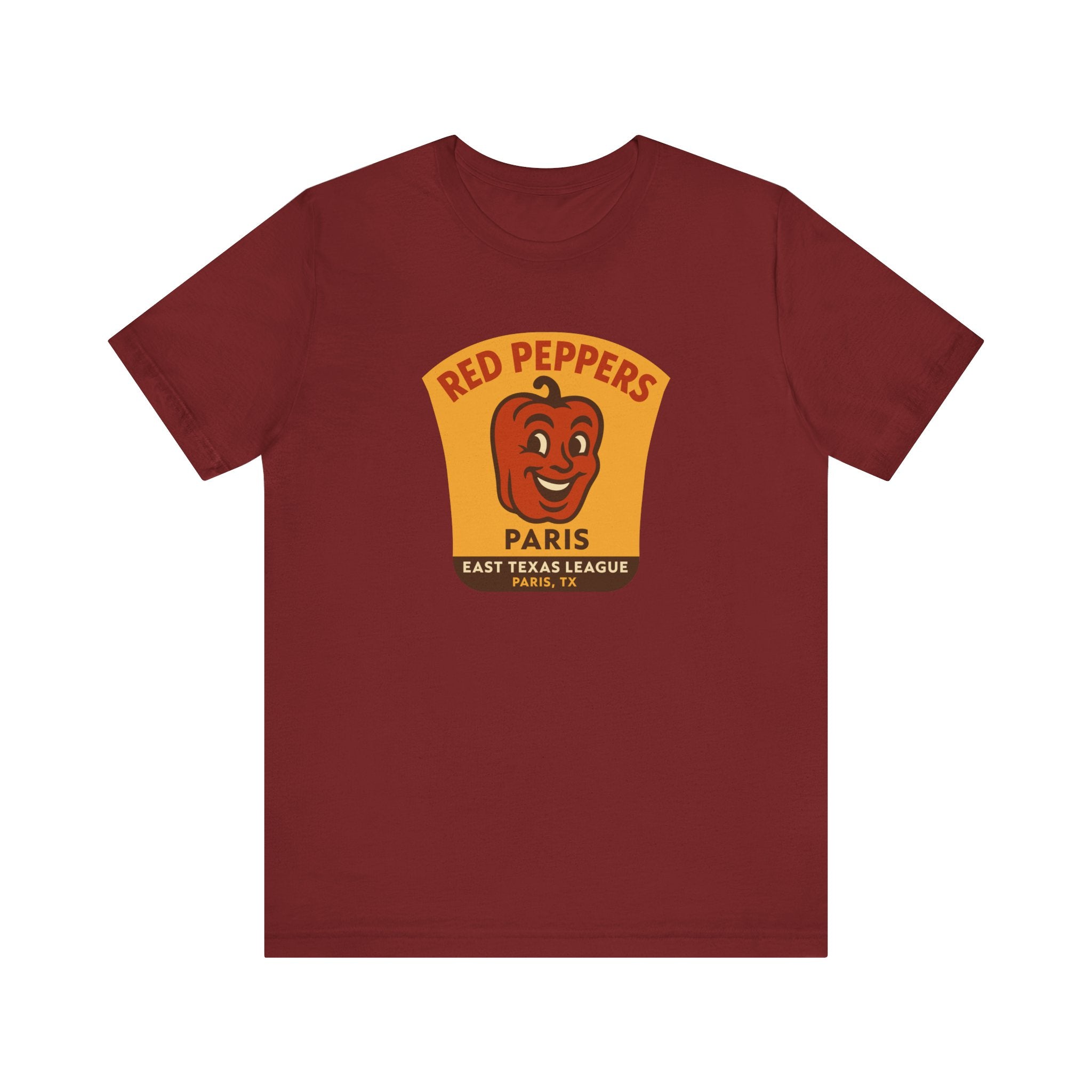 Paris Red Peppers T-Shirt (Premium Lightweight) - Vintage Defunct Baseball Teams