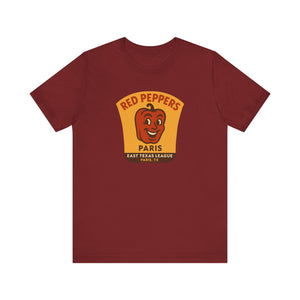 Paris Red Peppers T-Shirt (Premium Lightweight) - Vintage Defunct Baseball Teams
