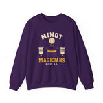 Minot Magicians Crewneck Sweatshirt - Vintage Defunct Baseball Teams - North Dakota