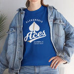 Alexandria Aces T-Shirt (Heavyweight) - Vintage Defunct Baseball Teams - Louisiana