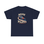 Boise Pilots T-Shirt (Heavyweight) - Vintage Defunct Baseball Teams - Idaho