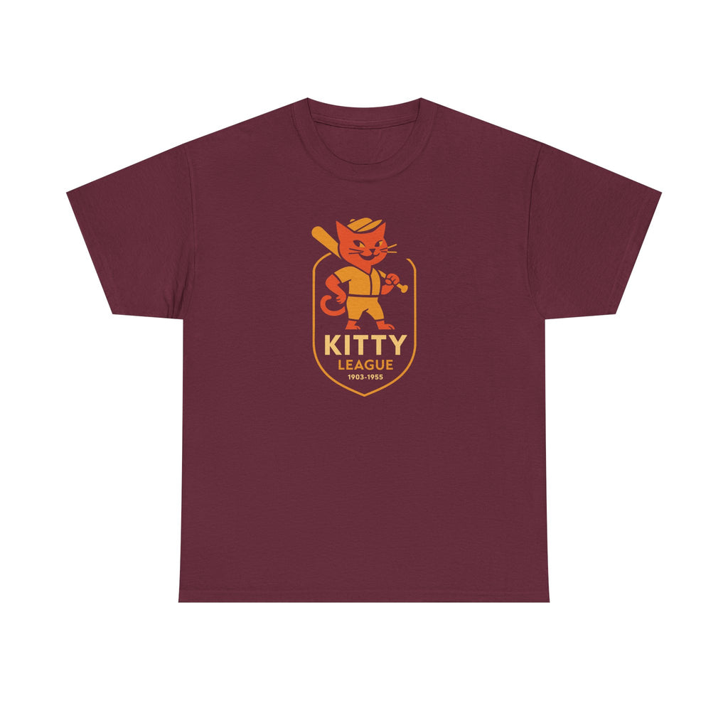 Kitty League  T-Shirt (Heavyweight) - Vintage Defunct Baseball Teams