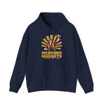 Medford Nuggets Hoodie in navy with the Medford Nuggets logo, a gold prospector catching a baseball in his pan on the front