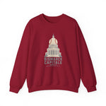 Bismarck Capitals Crewneck Sweatshirt - Vintage Defunct Baseball Teams - North Dakota