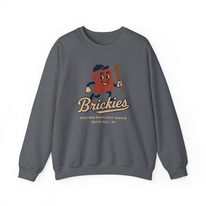 Olive Hill Brickies Crewneck Sweatshirt - Vintage Defunct Baseball Teams