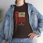 Baton Rouge Red Sticks T-Shirt (Heavyweight) - Vintage Defunct Baseball Teams - Louisiana