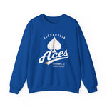 Alexandria Aces Crewneck Sweatshirt - Vintage Defunct Baseball Teams - Louisiana