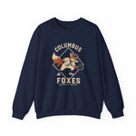 Columbus Foxes Crewneck Sweatshirt - Vintage Defunct Baseball Teams - Georgia
