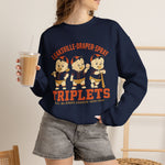Leaksville-Draper-Spray Triplets Crewneck Sweatshirt - Vintage Defunct Baseball Teams - North Carolina