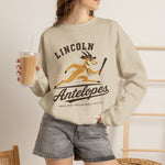 Lincoln Antelopes Crewneck Sweatshirt - Vintage Defunct Baseball Teams - Nebraska