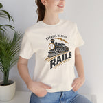 Council Bluffs Rails T-Shirt (Premium Lightweight) - Vintage Defunct Baseball Teams - Iowa