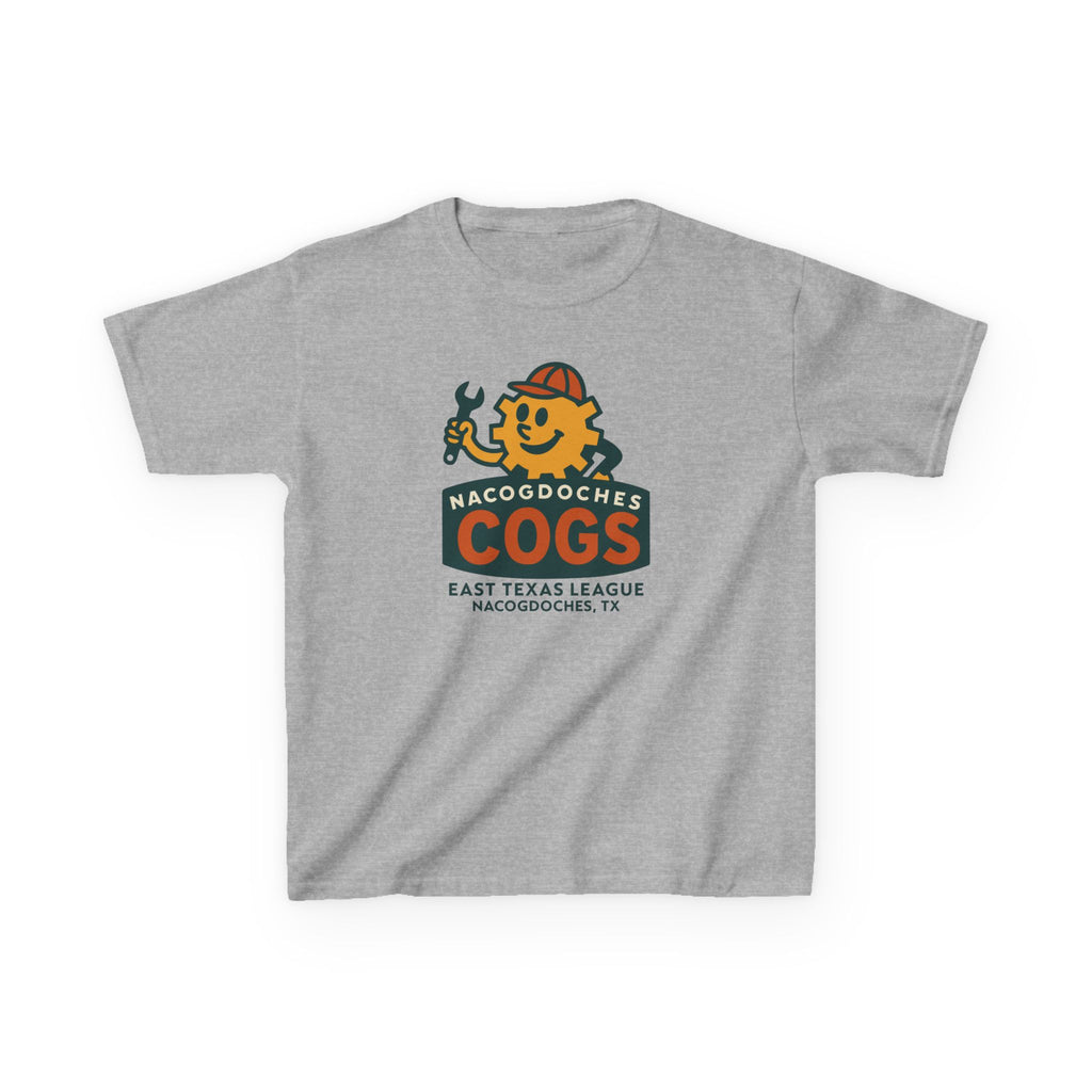 Nacogdoches Cogs T-Shirt (Youth) - Vintage Defunct Baseball Teams