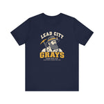 Lead City Grays T-Shirt (Premium Lightweight) - Vintage Defunct Baseball Teams - South Dakota