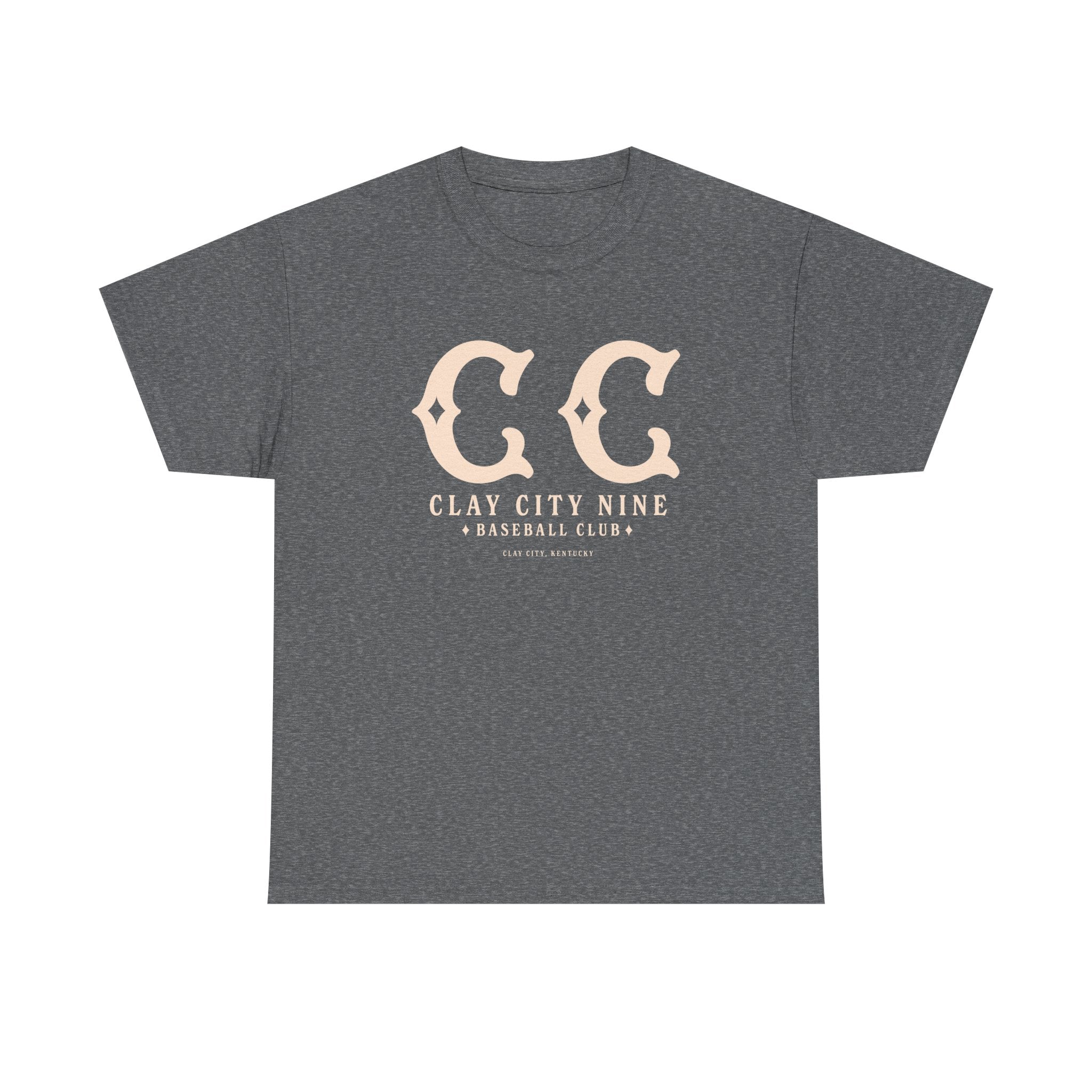 Clay City Nine T-Shirt (Heavyweight) - Vintage Defunct Baseball Teams