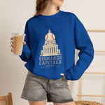 Bismarck Capitals Crewneck Sweatshirt - Vintage Defunct Baseball Teams - North Dakota