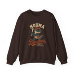 Houma Buccaneers Crewneck Sweatshirt - Vintage Defunct Baseball Teams - Louisiana
